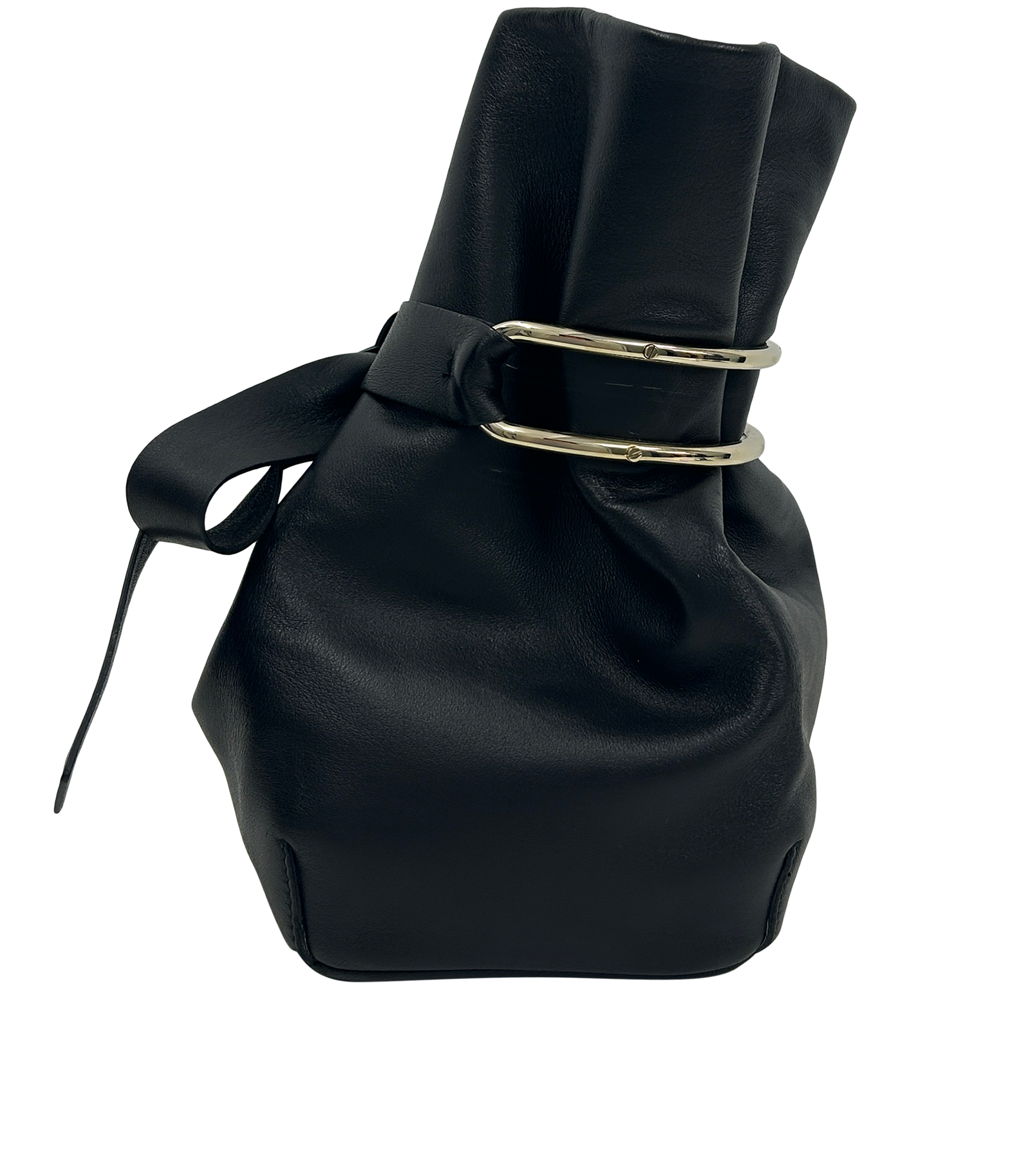Bucket Bag, 480&euro;, Bolso, Negro, Animal - Piel, Vista lateral